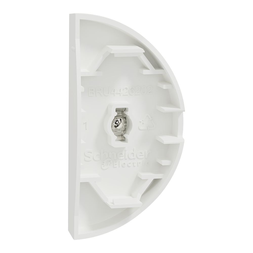 Odace demi enjo lumineux 2xVV pous blanc